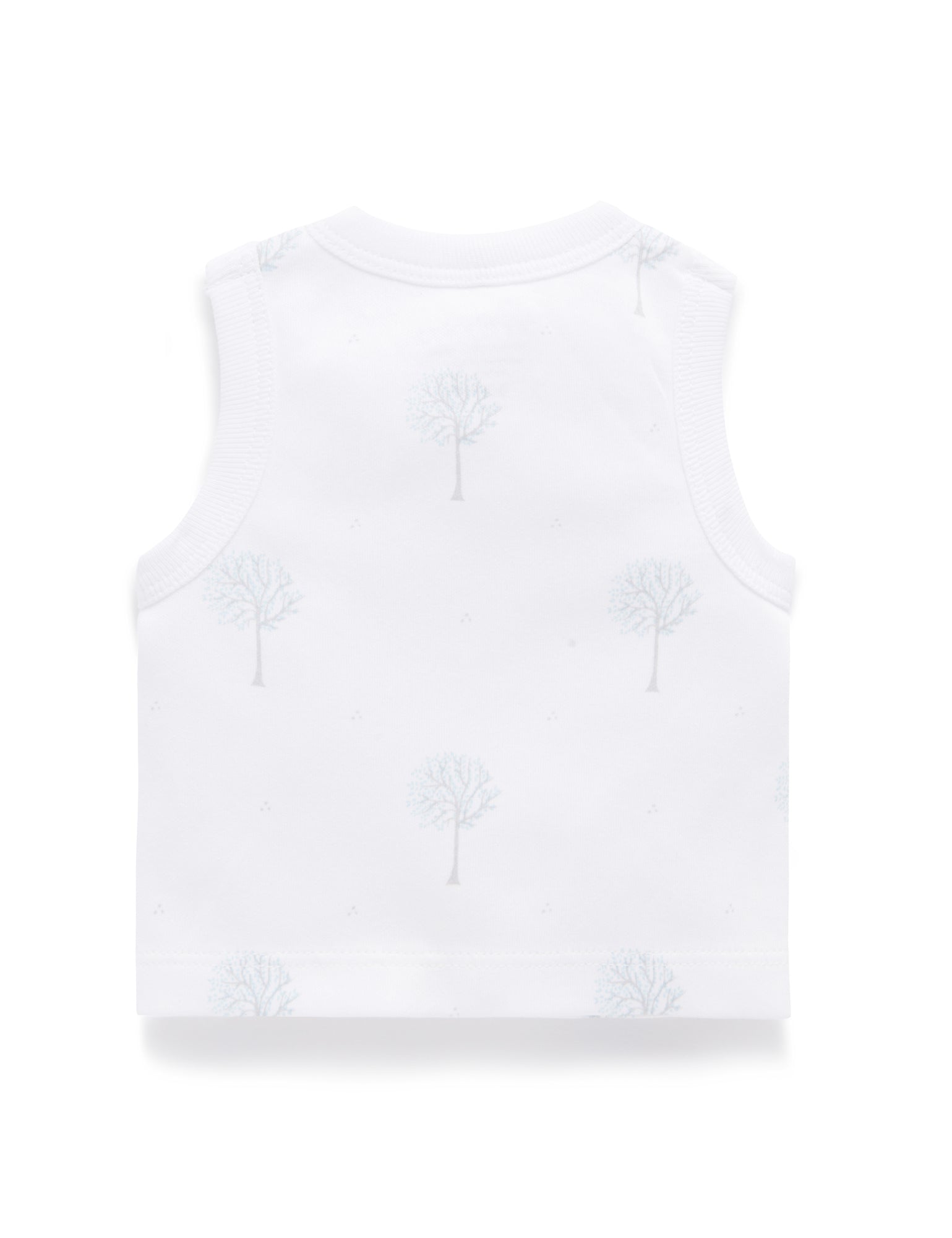 Cross Over Singlet - Pale Blue Tree