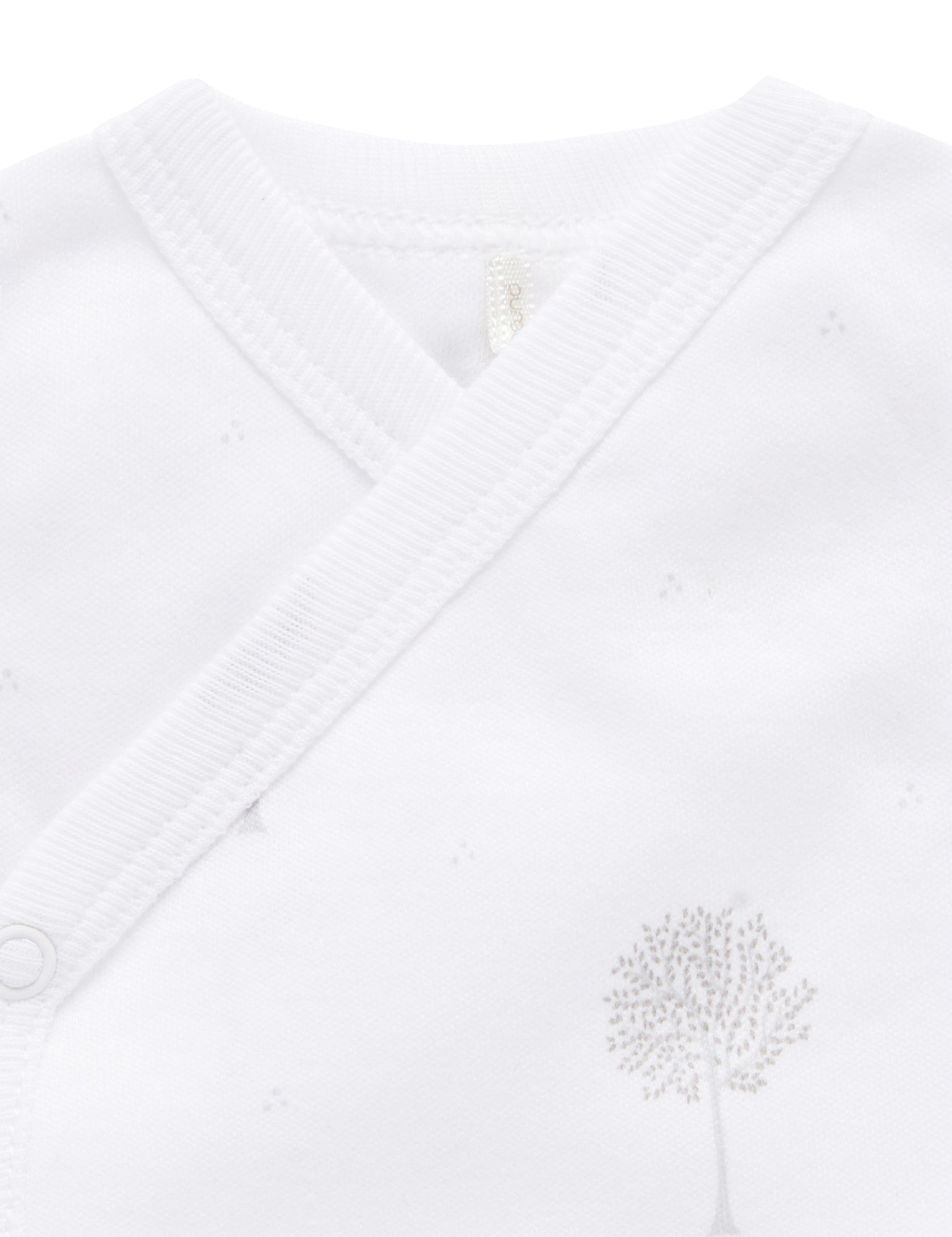 Cross Over Singlet - Pale Grey Tree