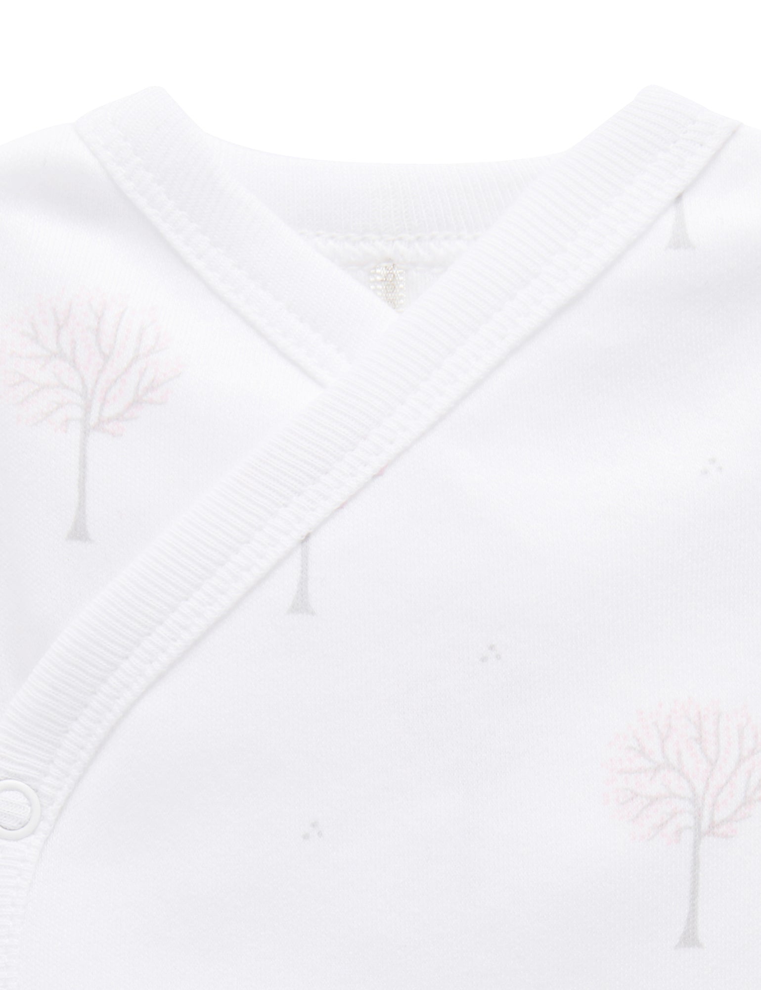 Cross Over Singlet - Pale Pink Tree