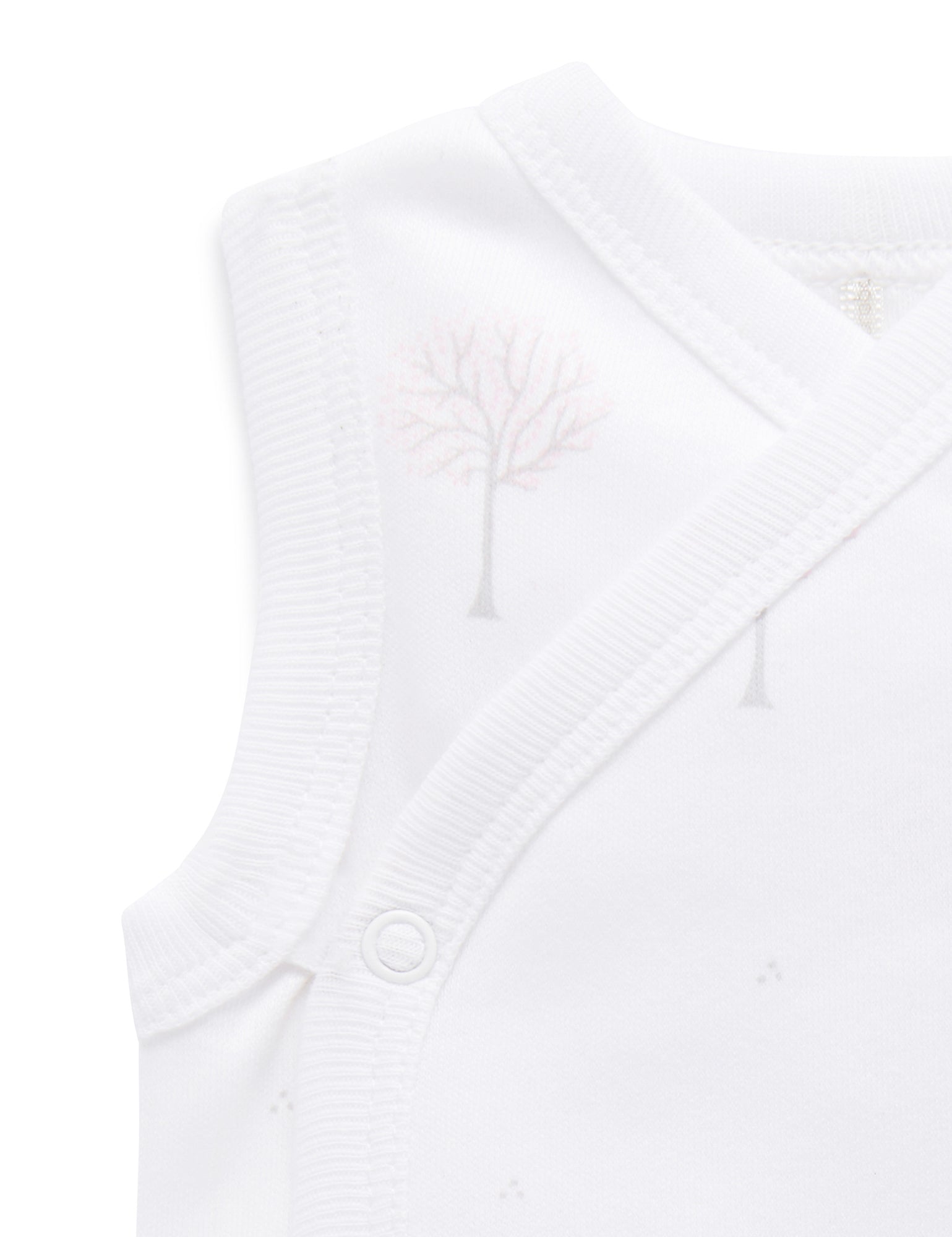 Cross Over Singlet - Pale Pink Tree