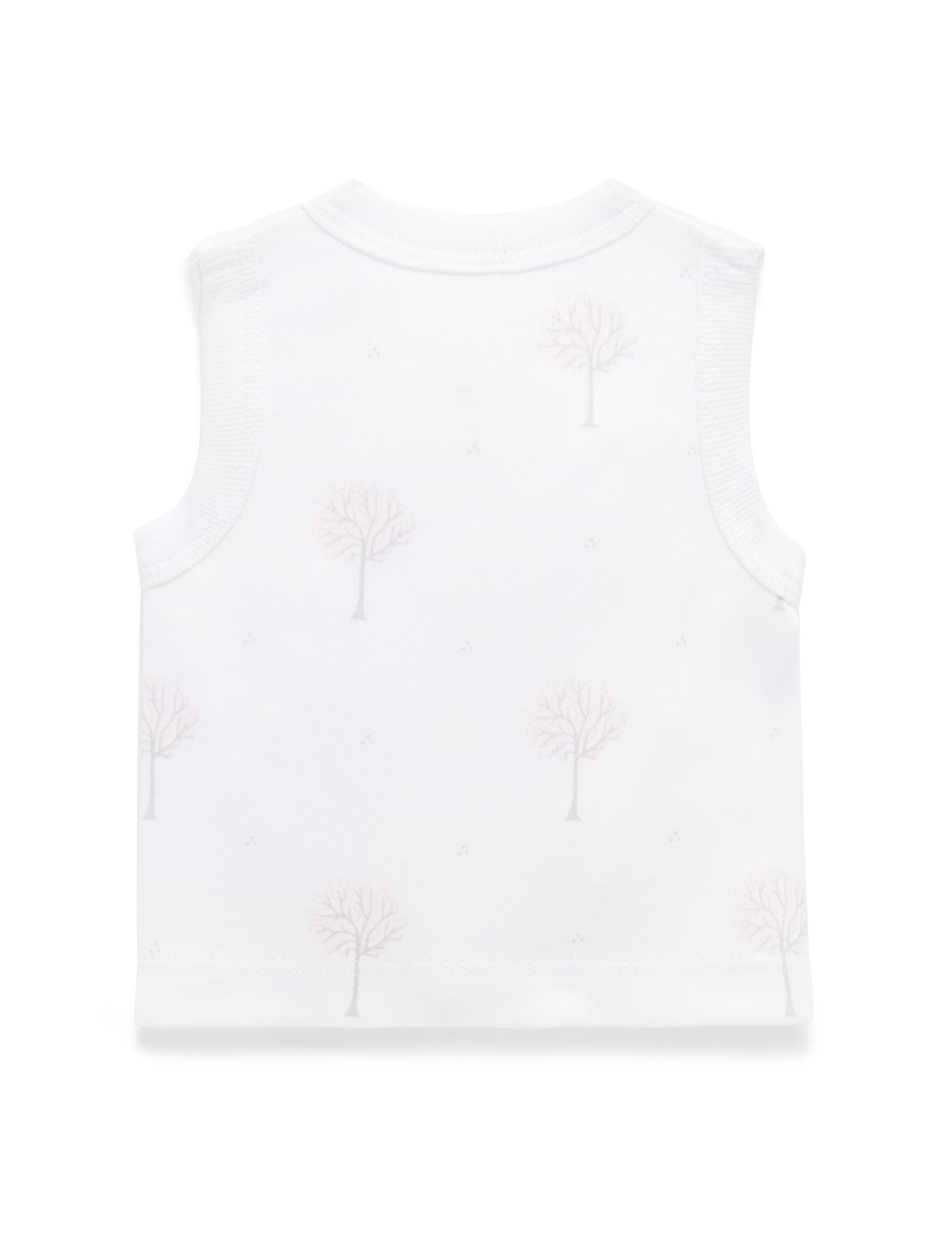 Cross Over Singlet - Pale Pink Tree