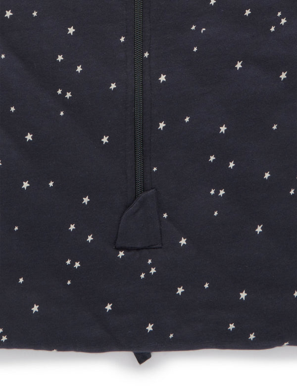 L/Slv Sleep Bag, Tog 3 - Charcoal Starry Night Print
