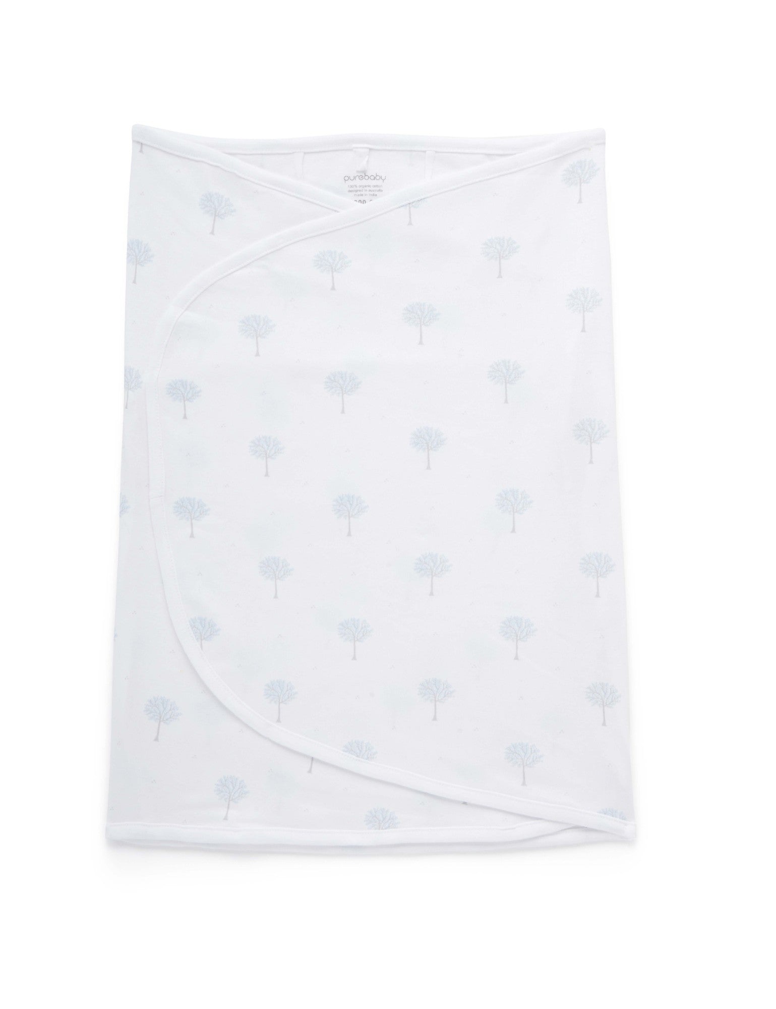 Cocoon Wrap Interlock - Pale Blue Tree