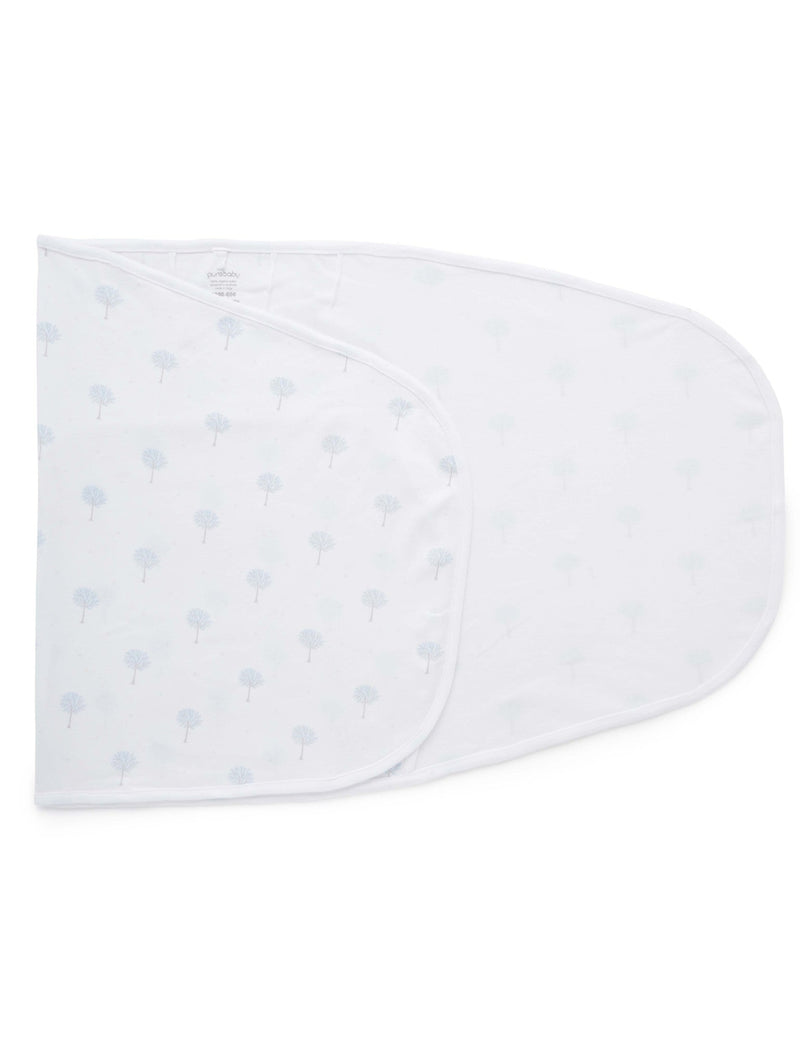 Cocoon Wrap Interlock - Pale Blue Tree