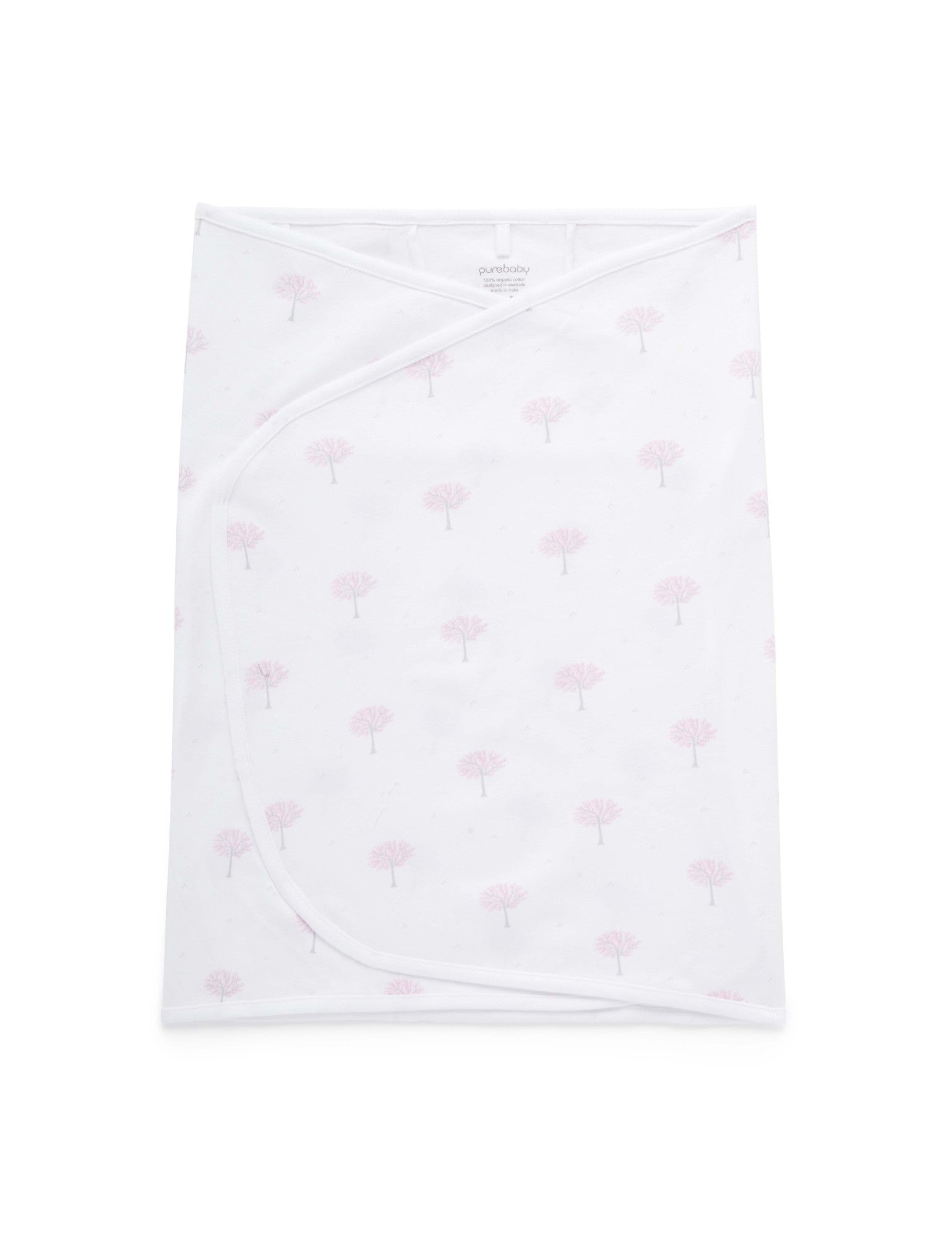 Cocoon Wrap Interlock - Pale Pink Tree