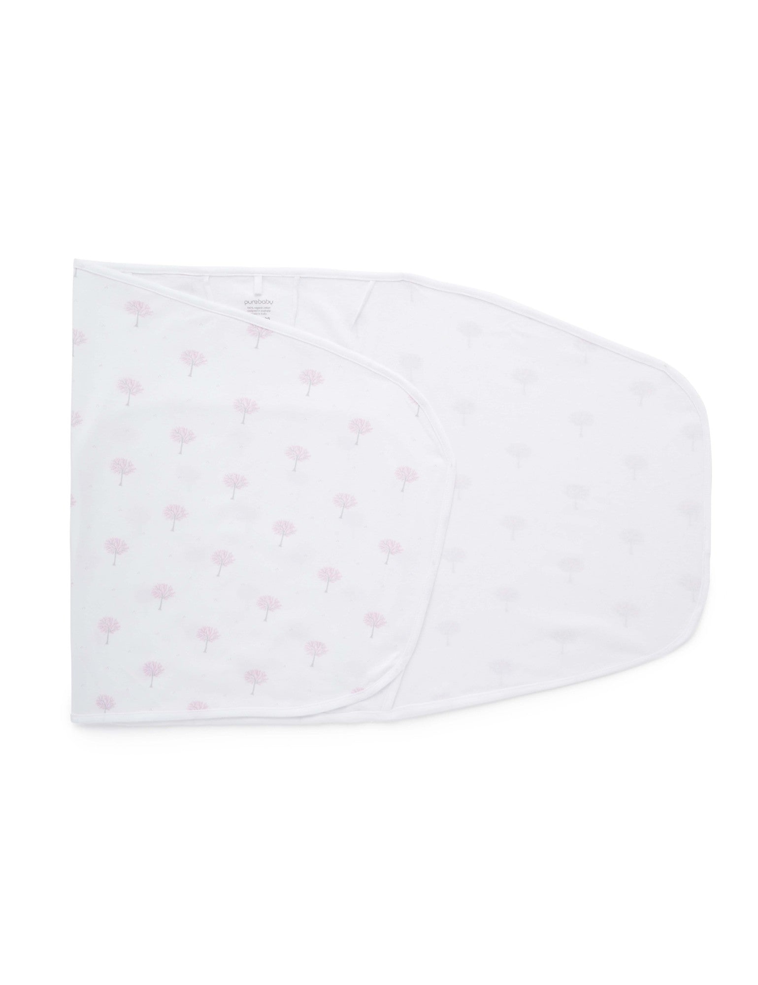 Cocoon Wrap Interlock - Pale Pink Tree