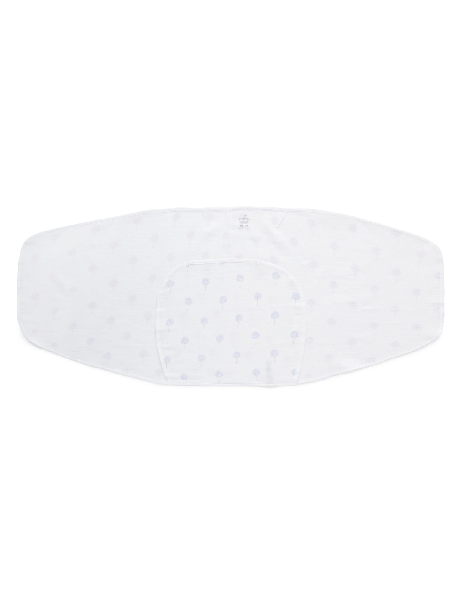 Cocoon Wrap Muslin - Pale Blue Tree