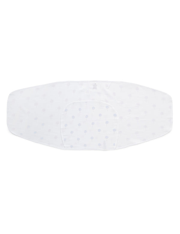 Cocoon Wrap Muslin - Pale Blue Tree