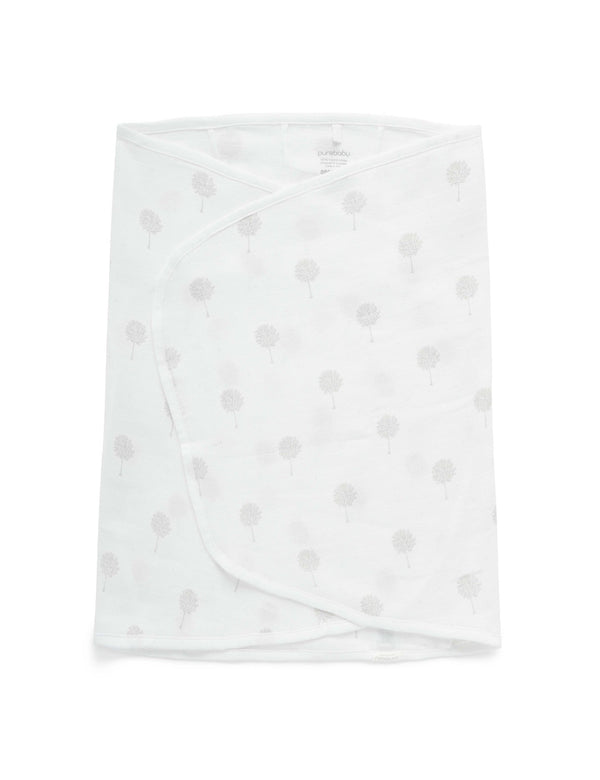 Cocoon Wrap Muslin - Pale Grey Tree