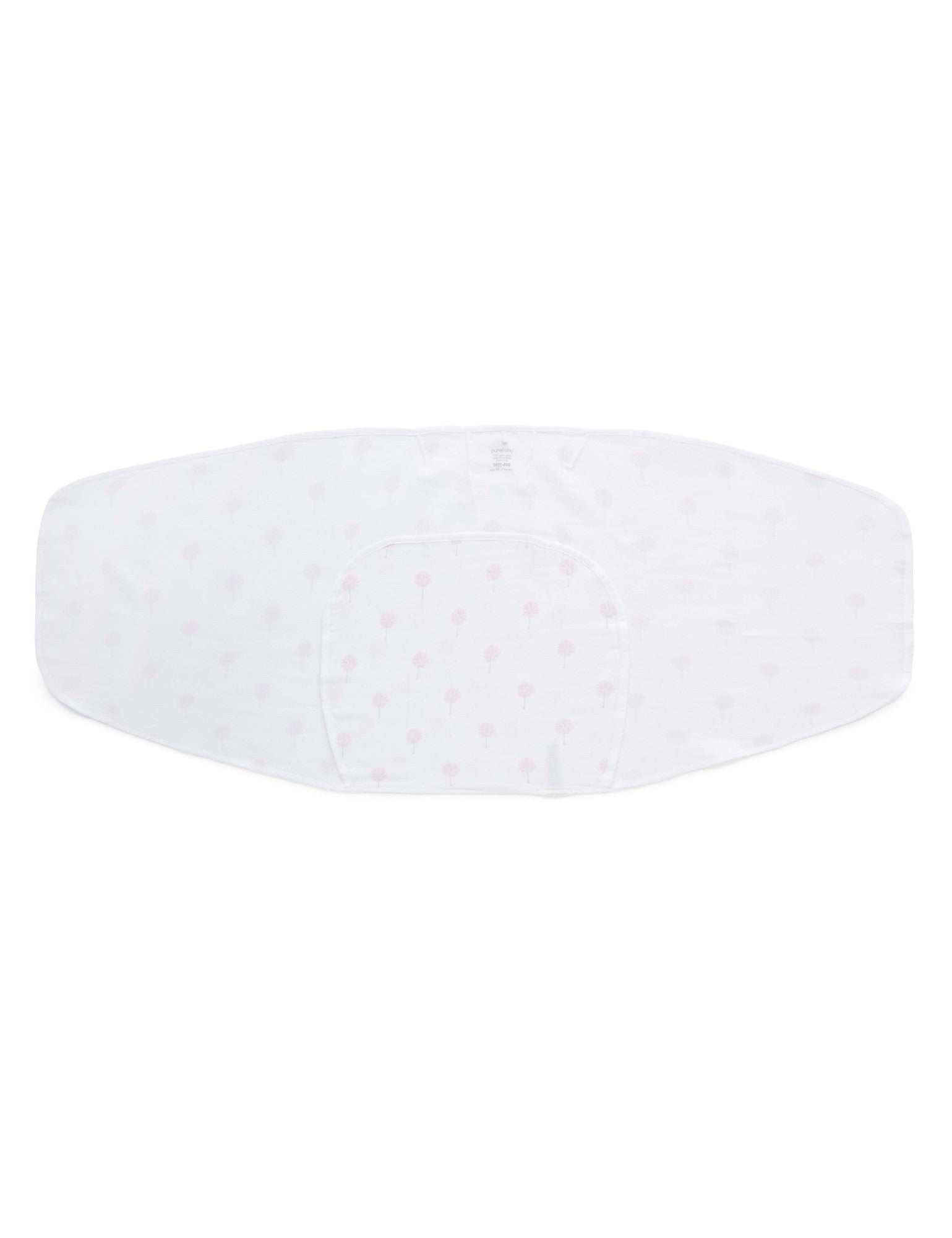 Cocoon Wrap Muslin - Pale Pink Tree