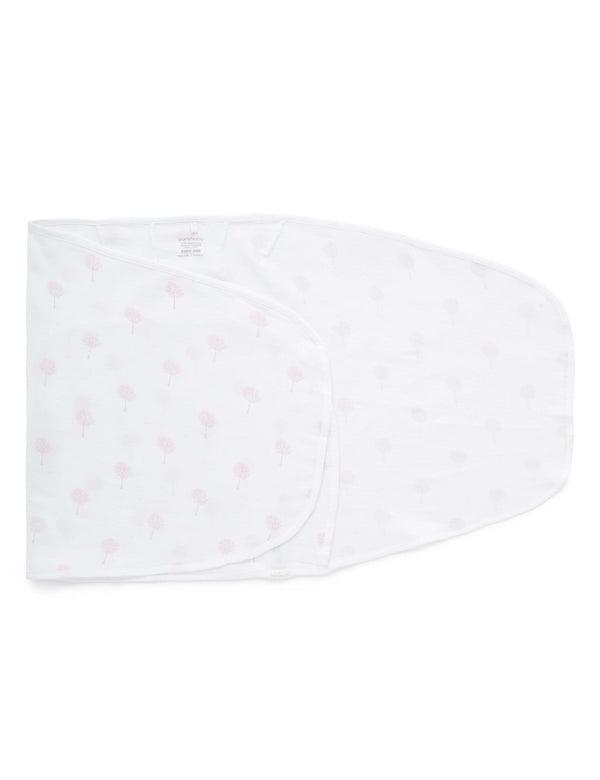 Cocoon Wrap Muslin - Pale Pink Tree