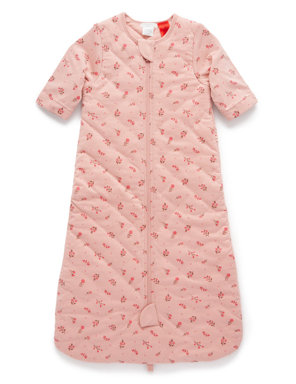 L/slv Sleep Bag, TOG 3 - Berry Leaves Print