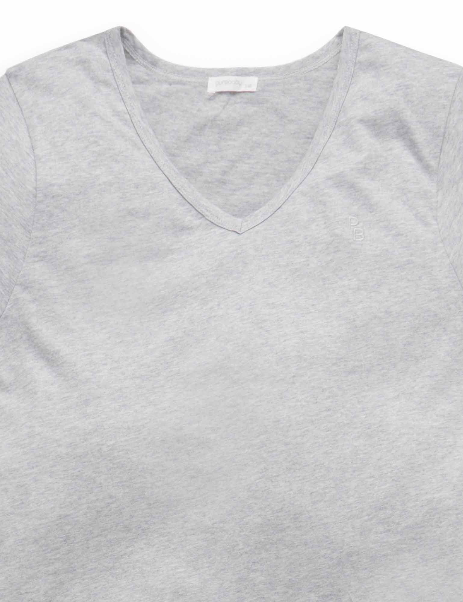 Ladies PJ set - Grey Melange