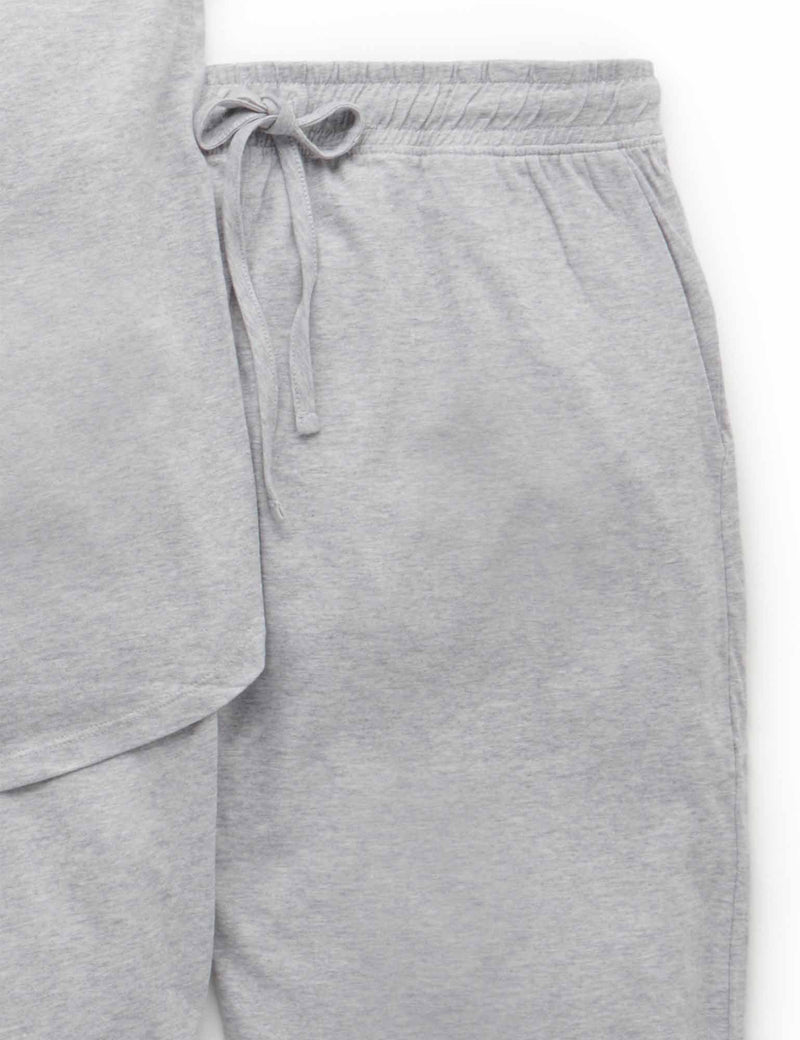 Ladies PJ set - Grey Melange