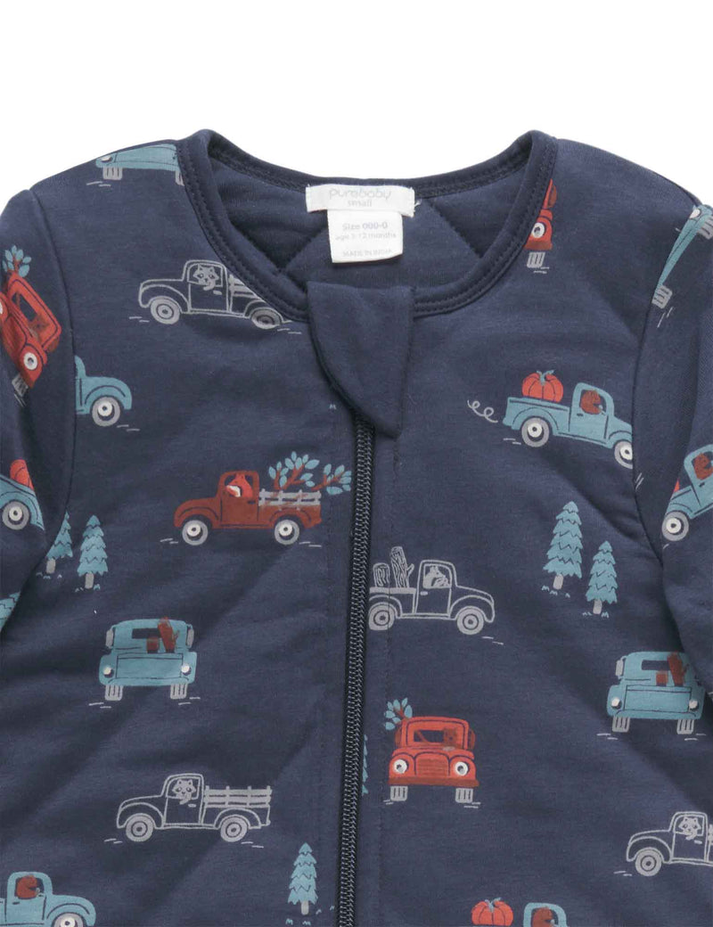 L/slv Sleep Bag, TOG 3 - Busy Truck Print