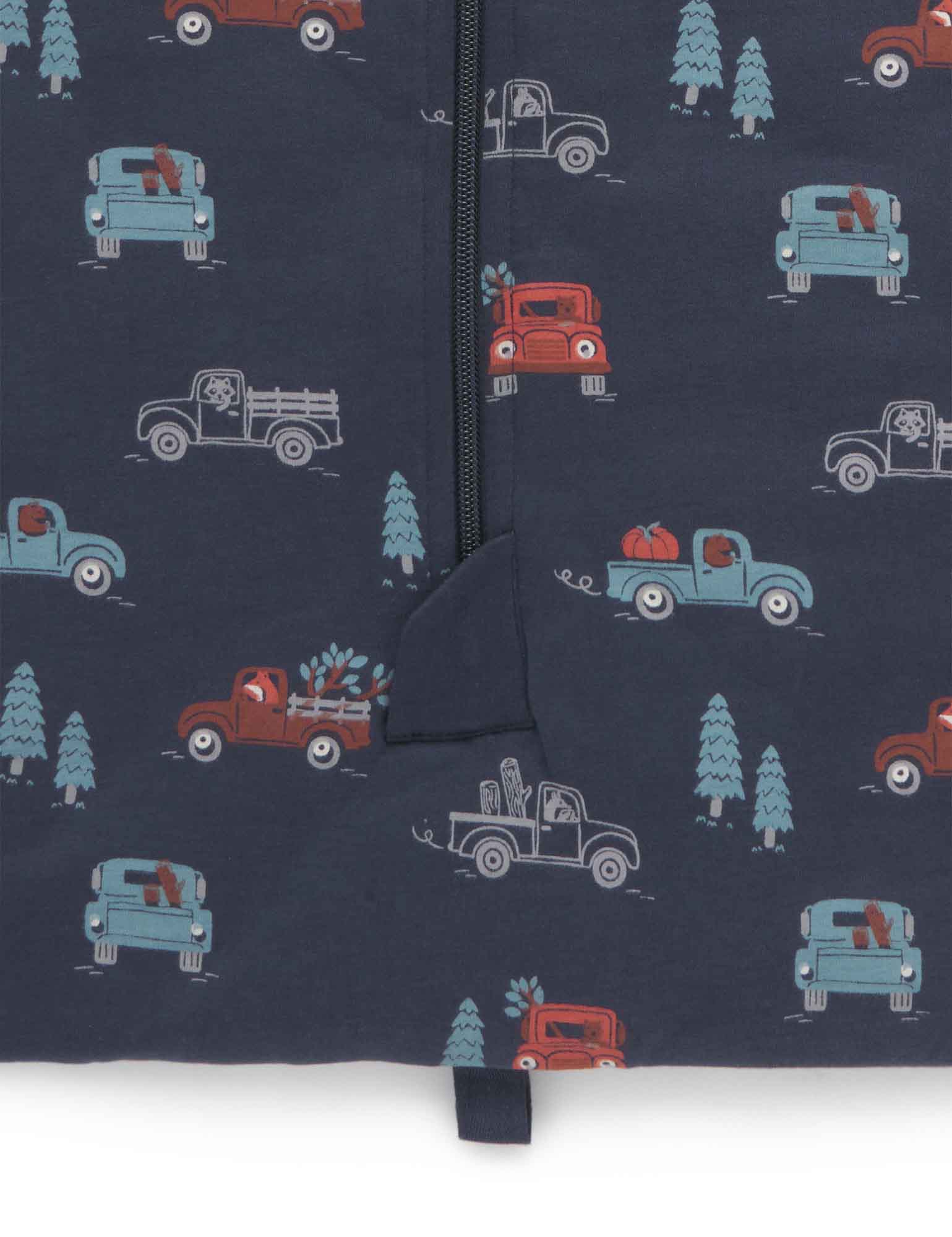 L/slv Sleep Bag, TOG 3 - Busy Truck Print