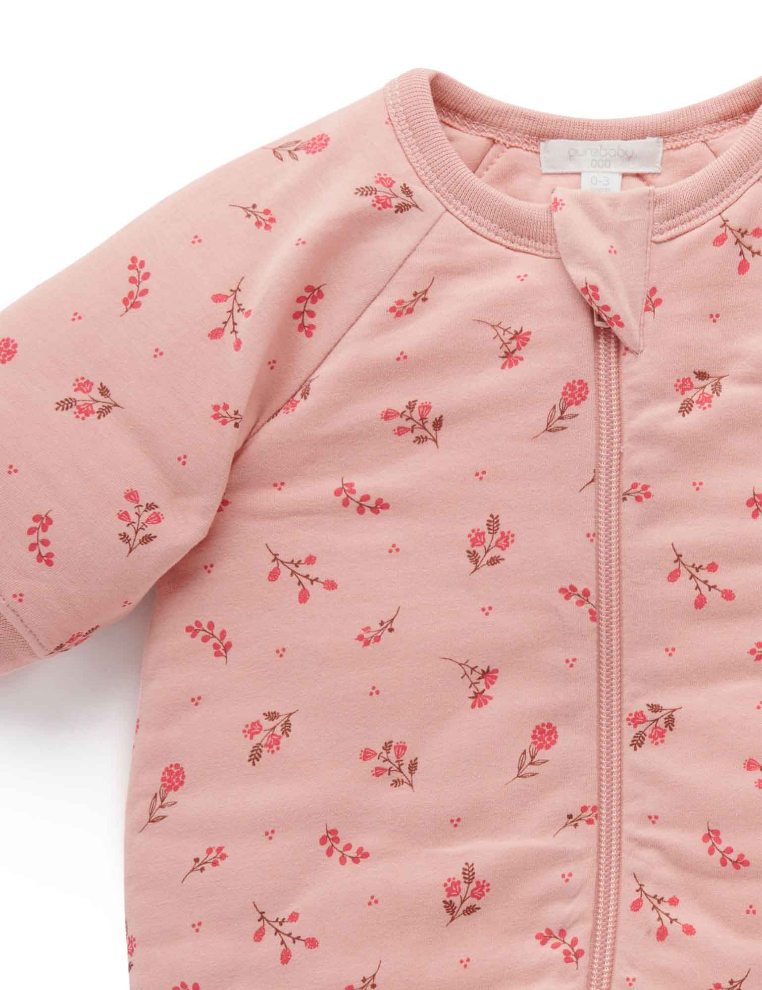 Comfort Suit, TOG 2 - Berry Leaves Print