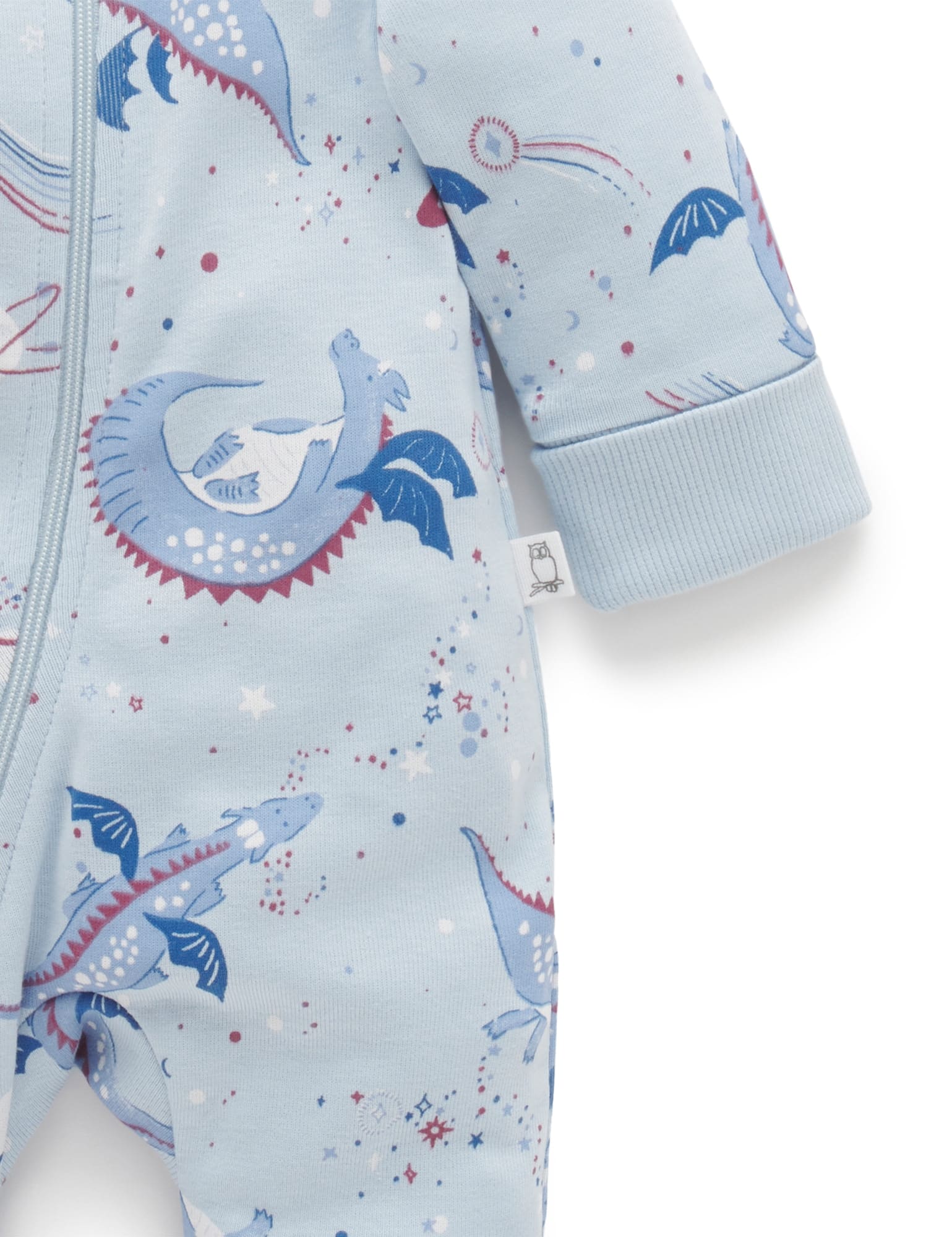 Rib Footless Onesie - Dragon Dreams