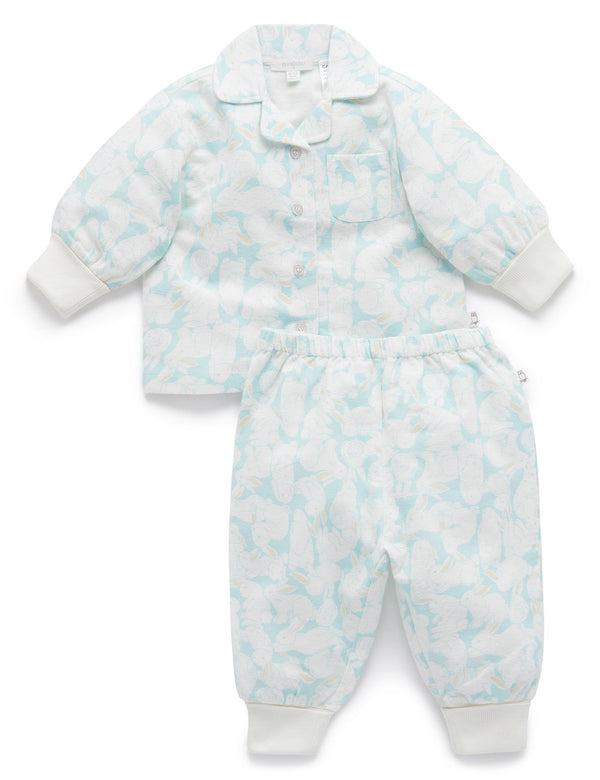 Flannelette PJ Set - Hop To It