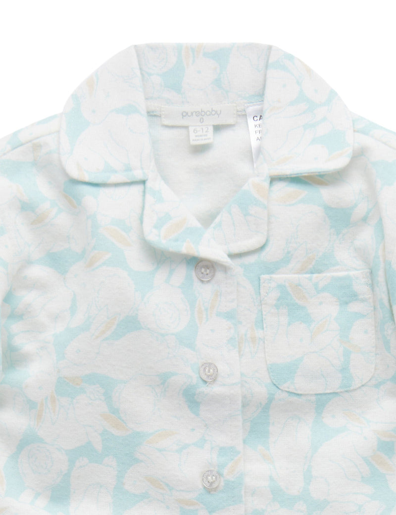 Flannelette PJ Set - Hop To It