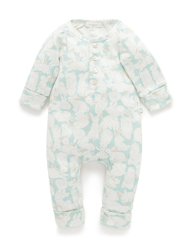 Henley Footless Onesie - Hop To It