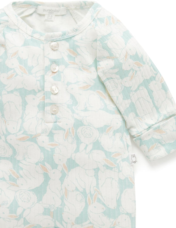 Henley Footless Onesie - Hop To It