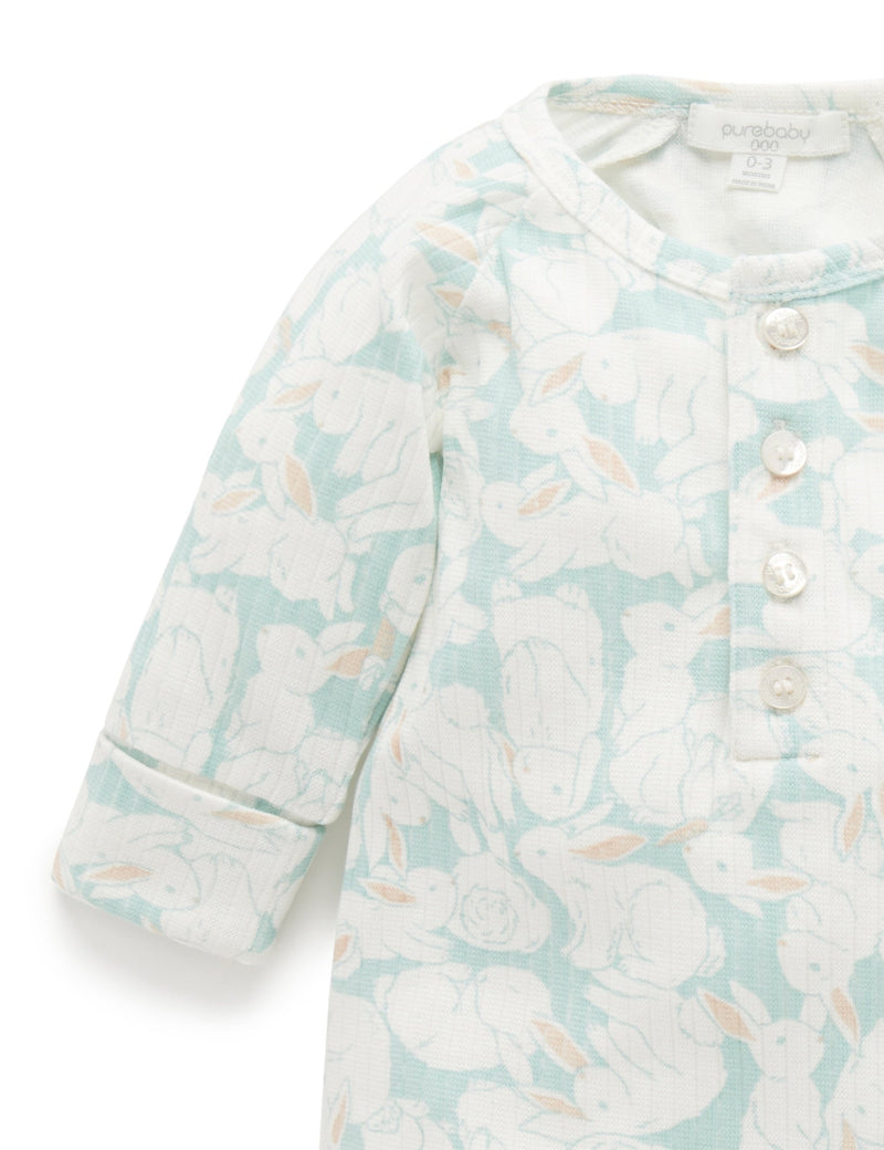 Henley Footless Onesie - Hop To It