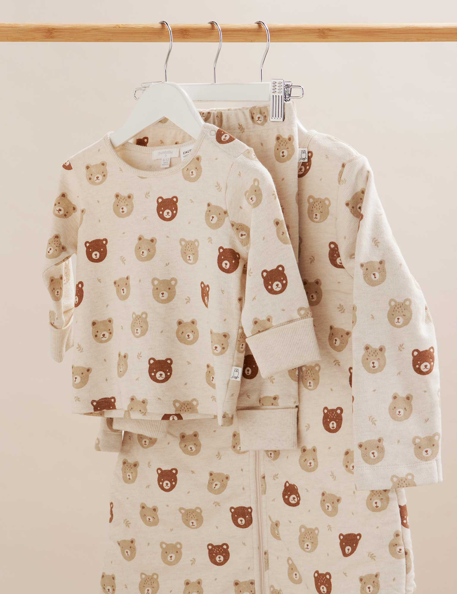 L/Sleeve Sleep Bag, TOG 3.0 - Sleep Bear Heads