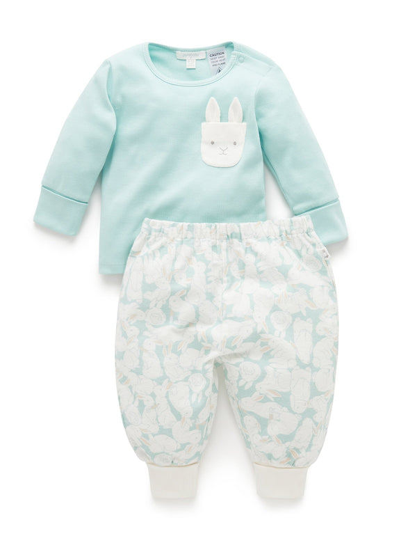 Mixed Flannelette PJ Set - Hop To It
