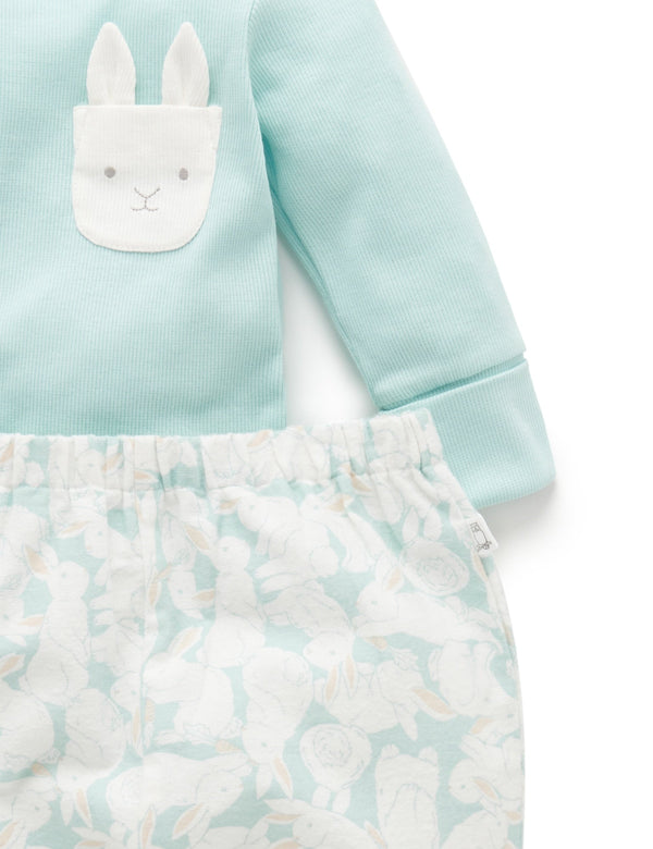 Mixed Flannelette PJ Set - Hop To It