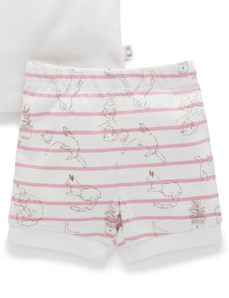 Ruffle PJ Set - Purrfect Friends