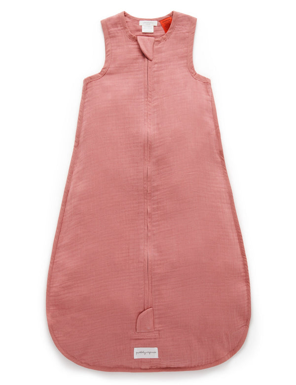 Crinkle Muslin Sleepbag - Crabapple