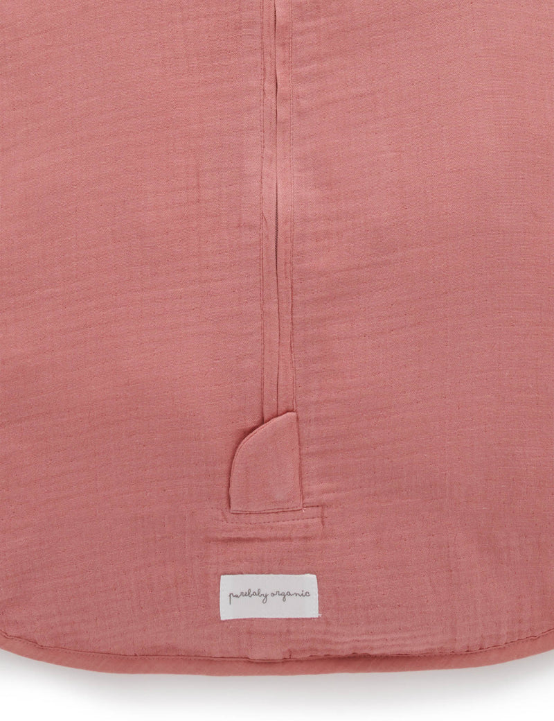 Crinkle Muslin Sleepbag - Crabapple
