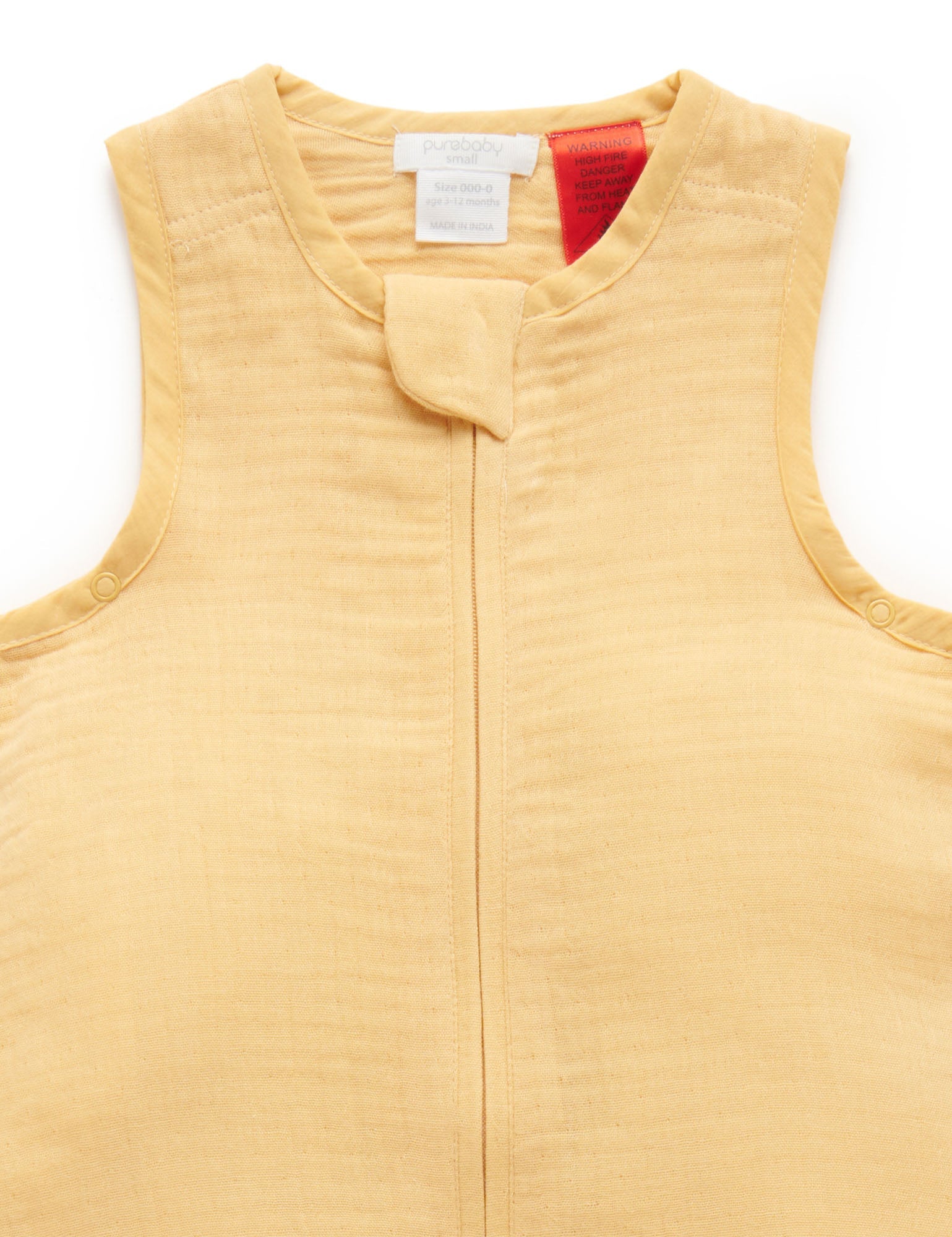 Crinkle Muslin Sleepbag - Gold