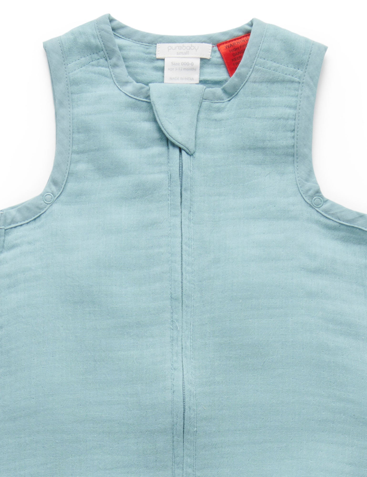 Crinkle Muslin Sleepbag - Sage
