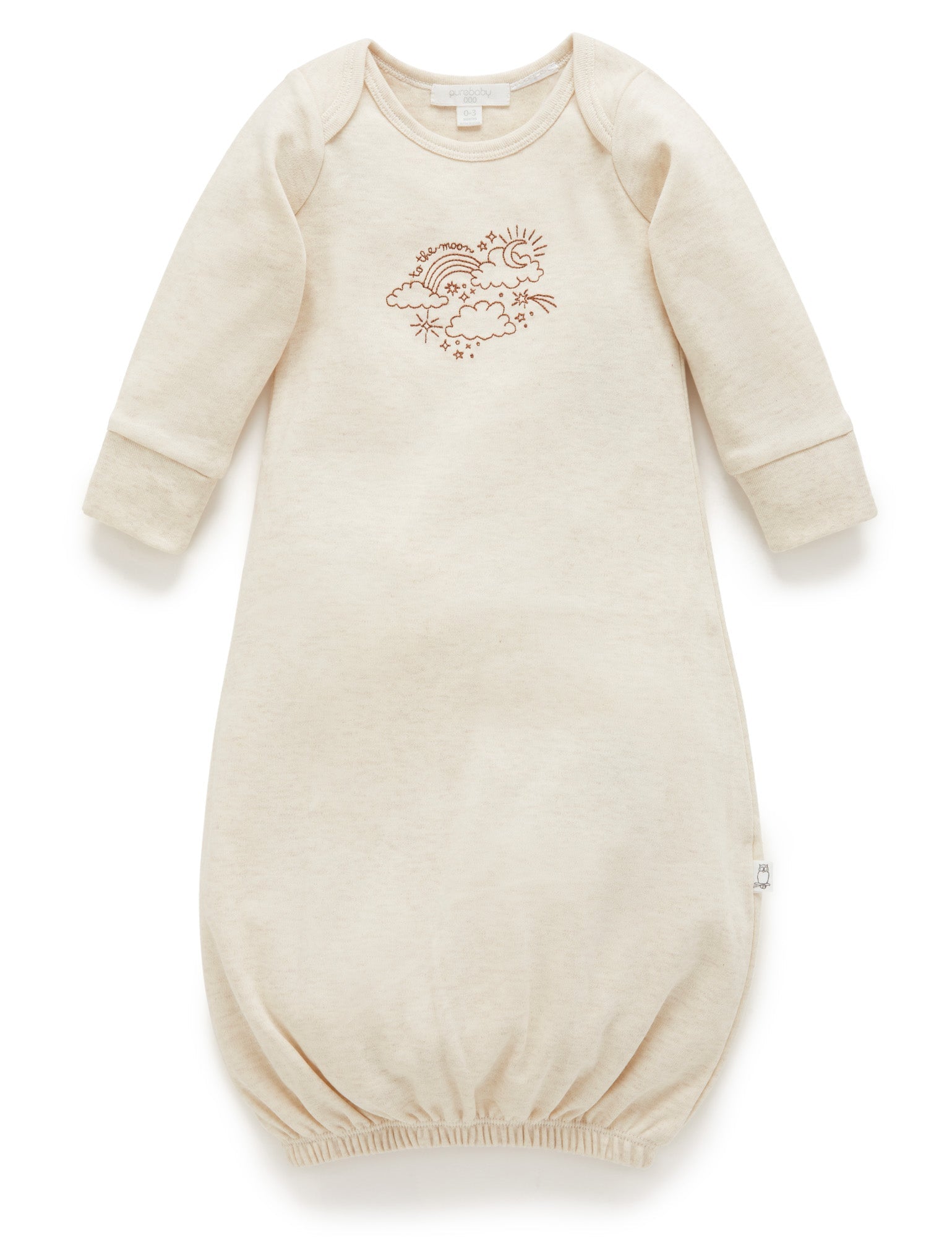 Embroidered Sleepsuit - In The Clouds
