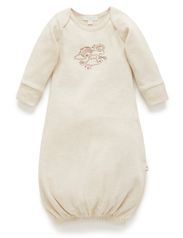 Embroidered Sleepsuit - In The Clouds