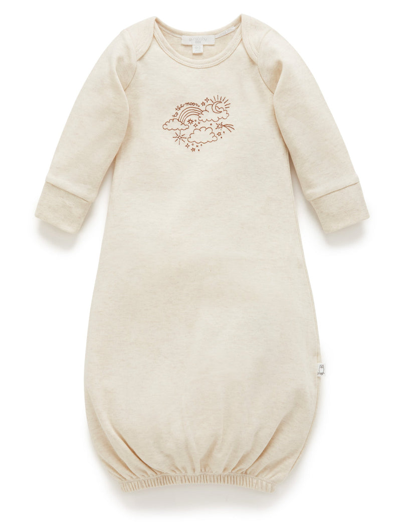 Embroidered Sleepsuit - In The Clouds