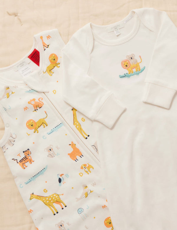 Embroidered Sleepsuit - Menagerie