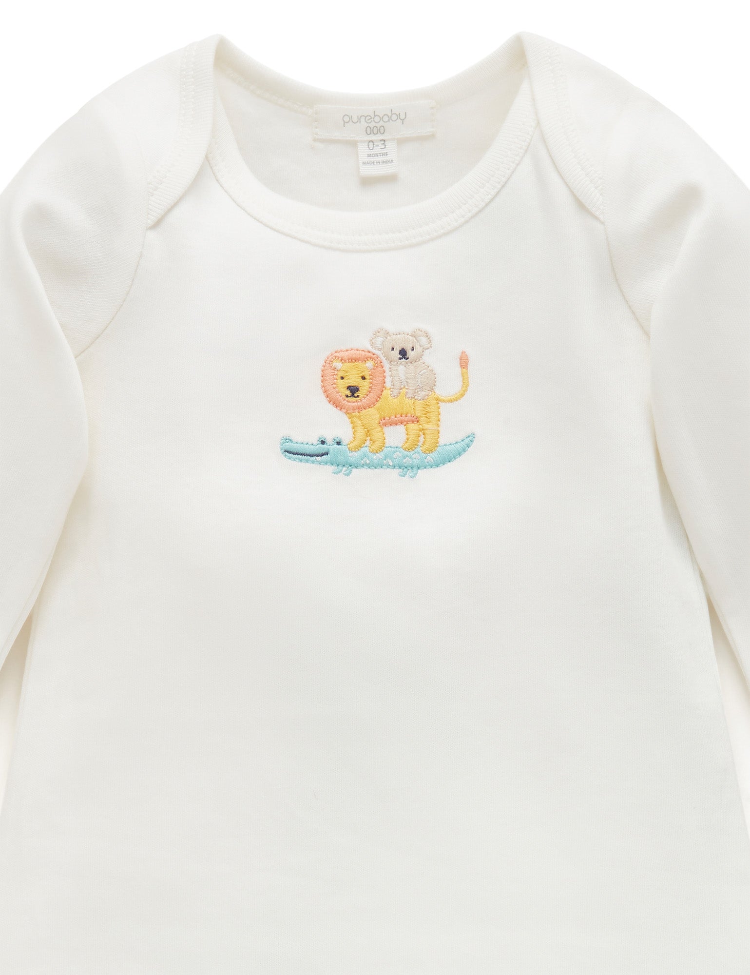 Embroidered Sleepsuit - Menagerie