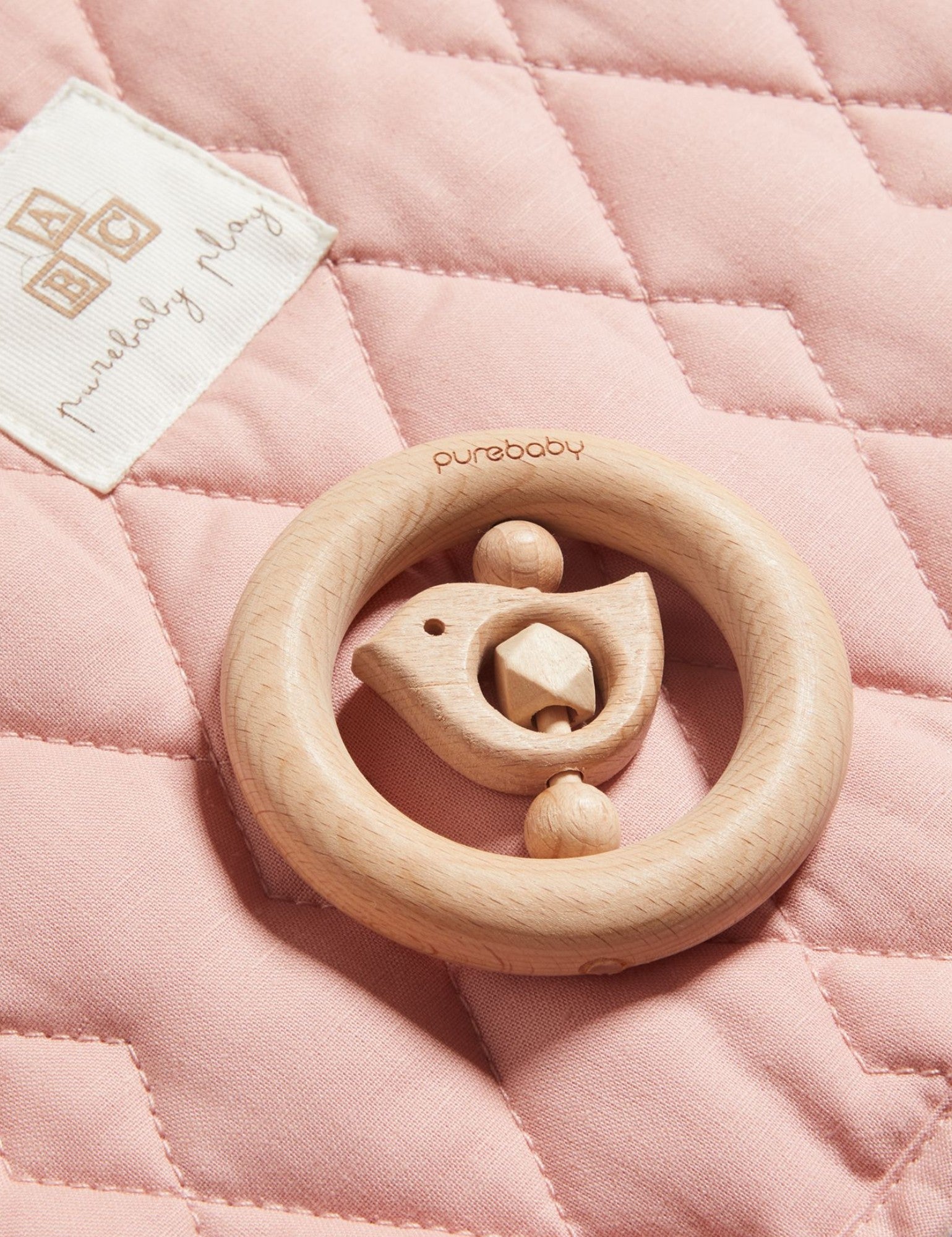 Birdy Teething Ring - NATURAL