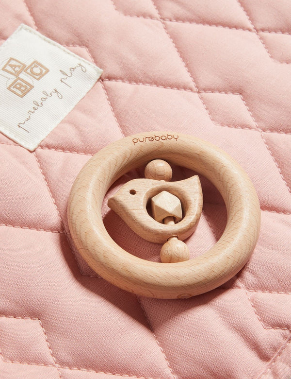 Birdy Teething Ring - NATURAL