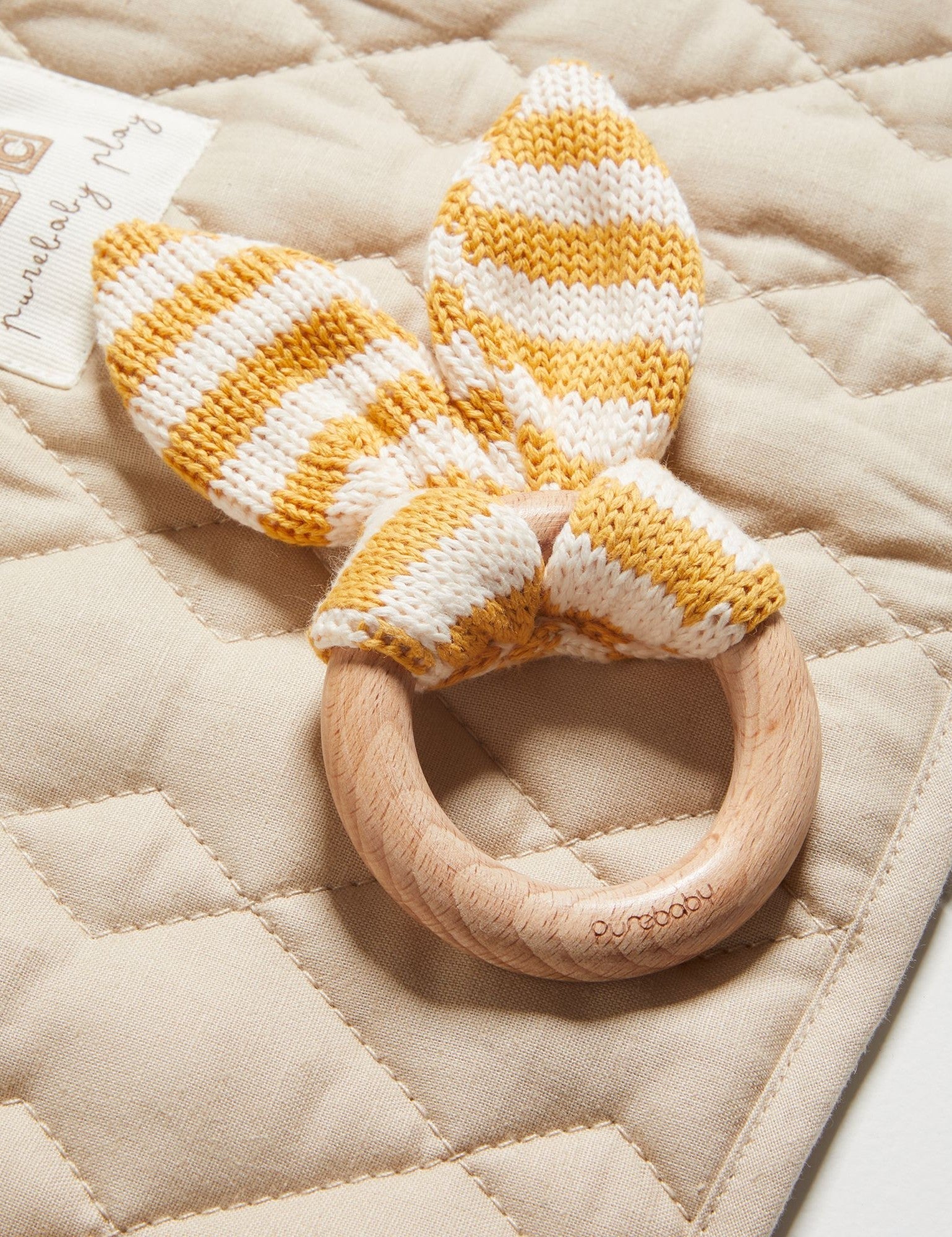 Rabbit Ear Teether - Golden