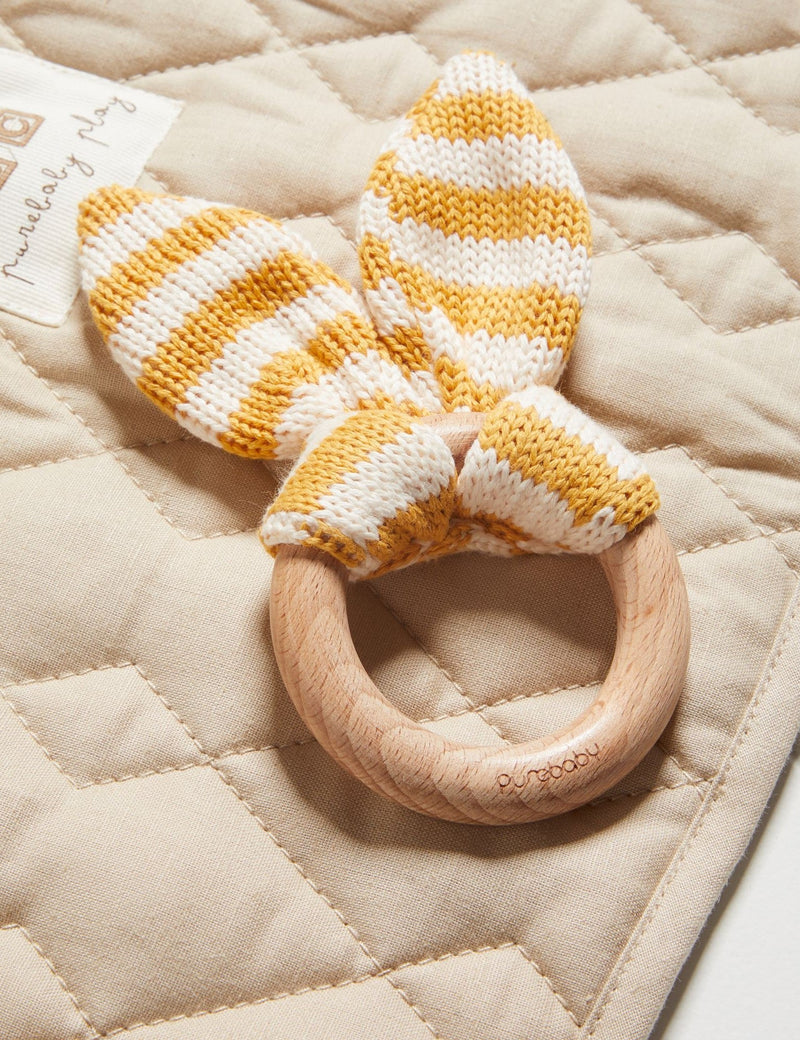 Rabbit Ear Teether - Golden