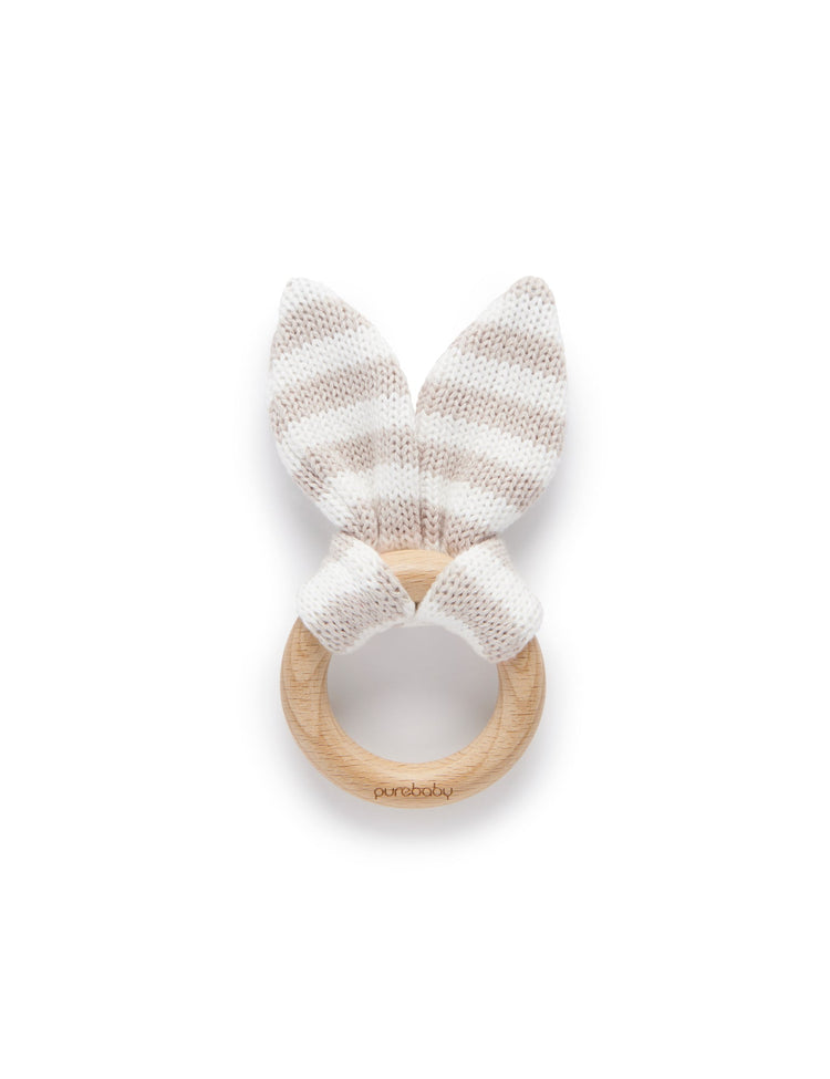 Rabbit Ear Teether - Grey