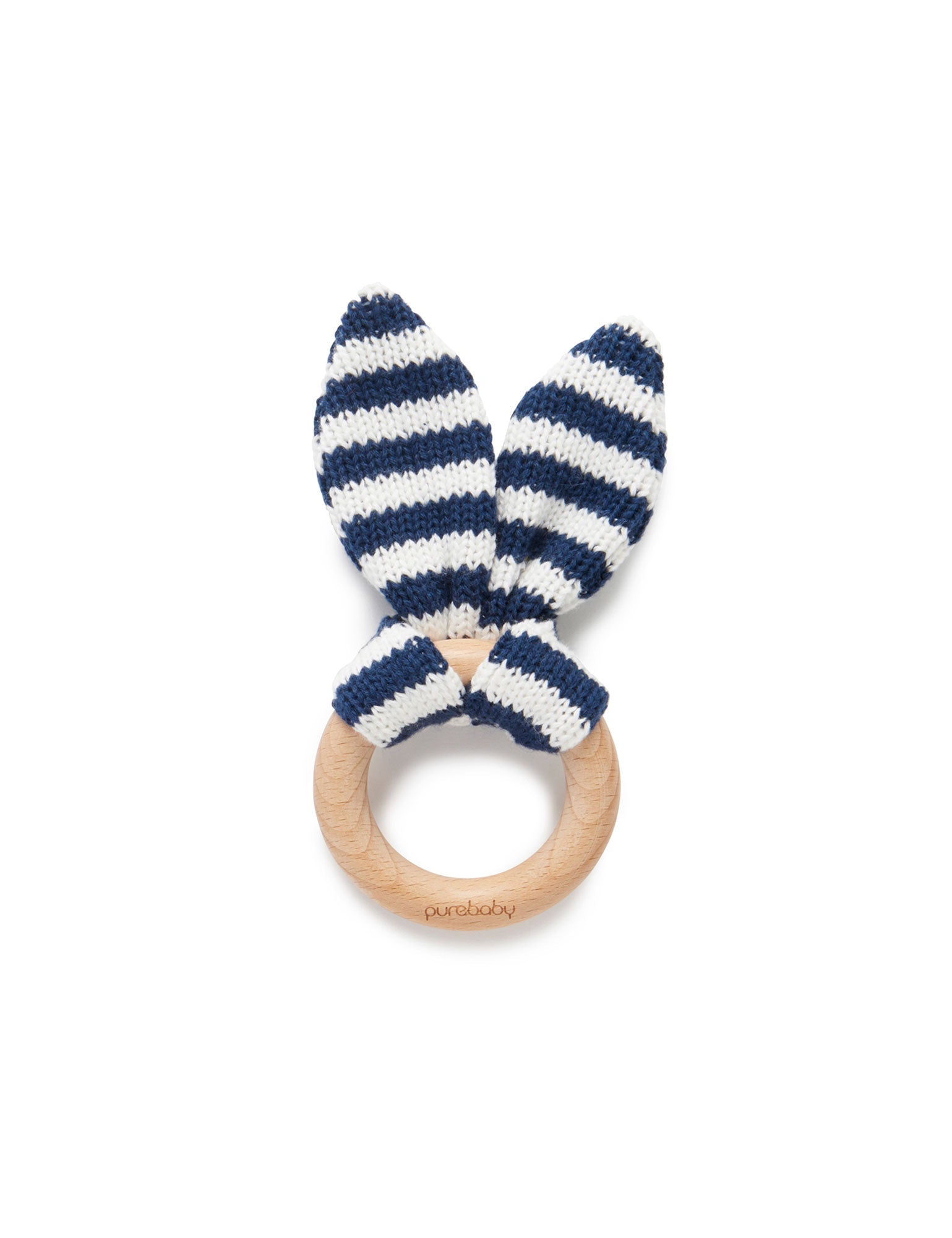 Rabbit Ear Teether - Navy