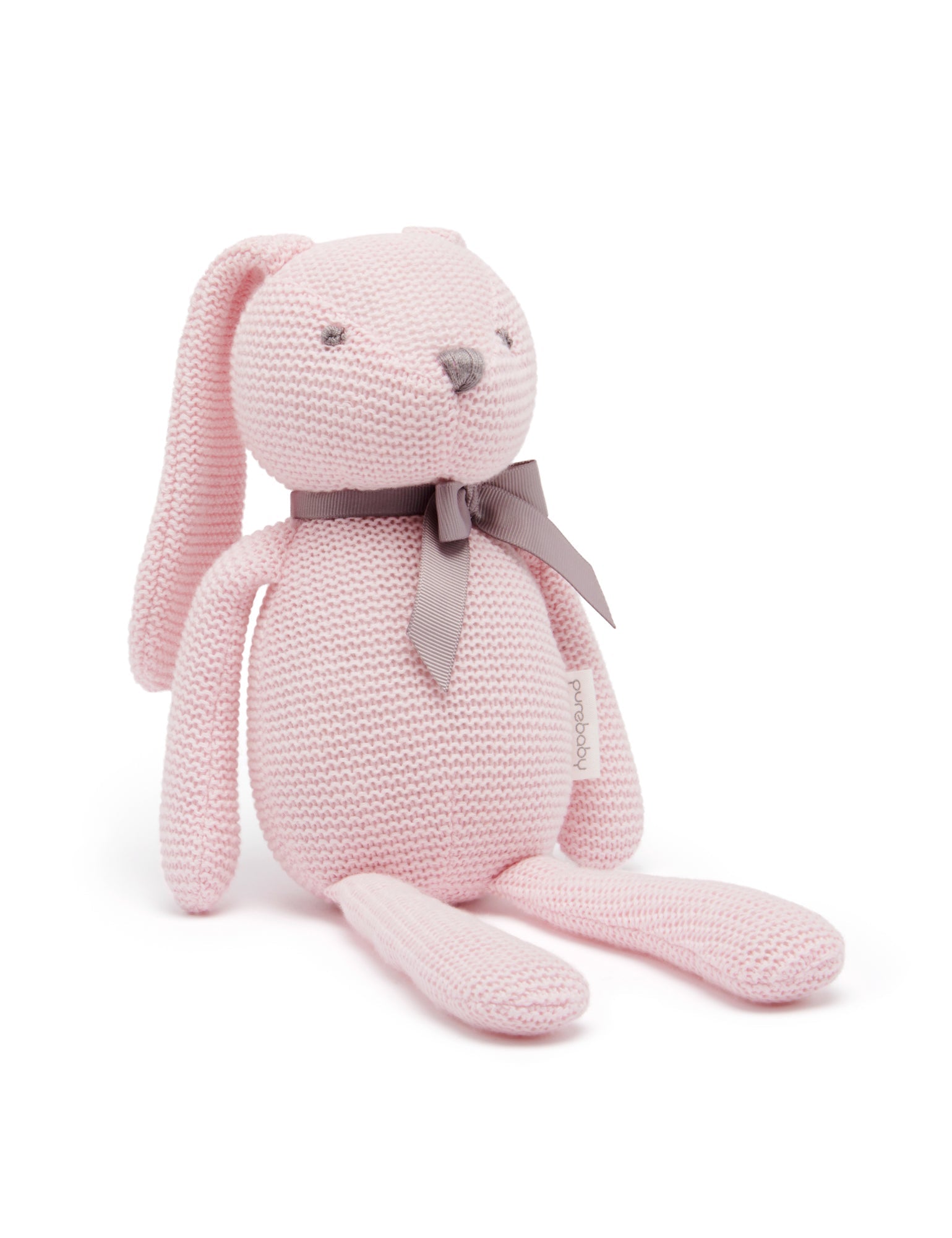 Knitted Bunny Toy - PINK