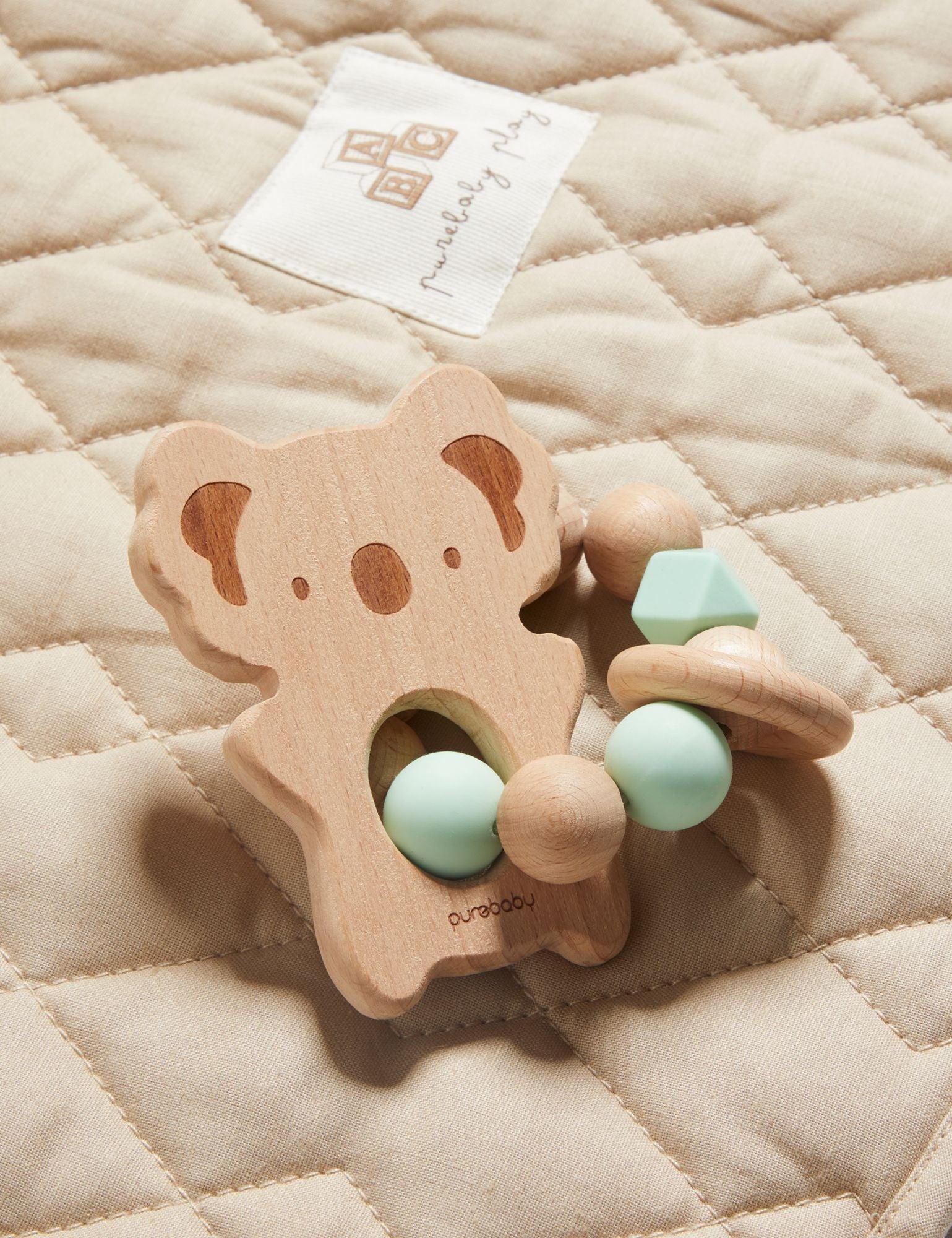 Koala Teething Ring - Mint