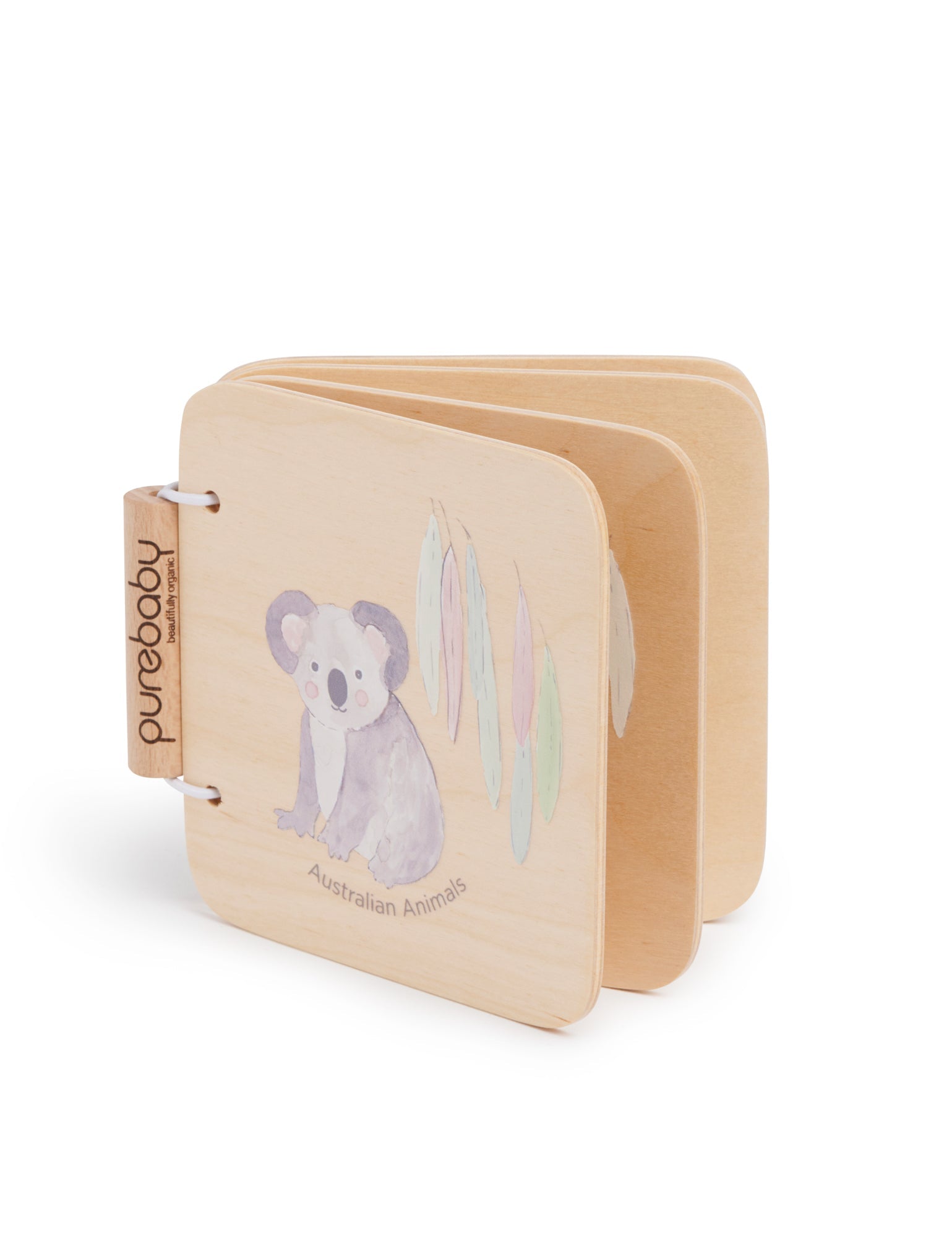 Wooden Book Australian Animal - Natural