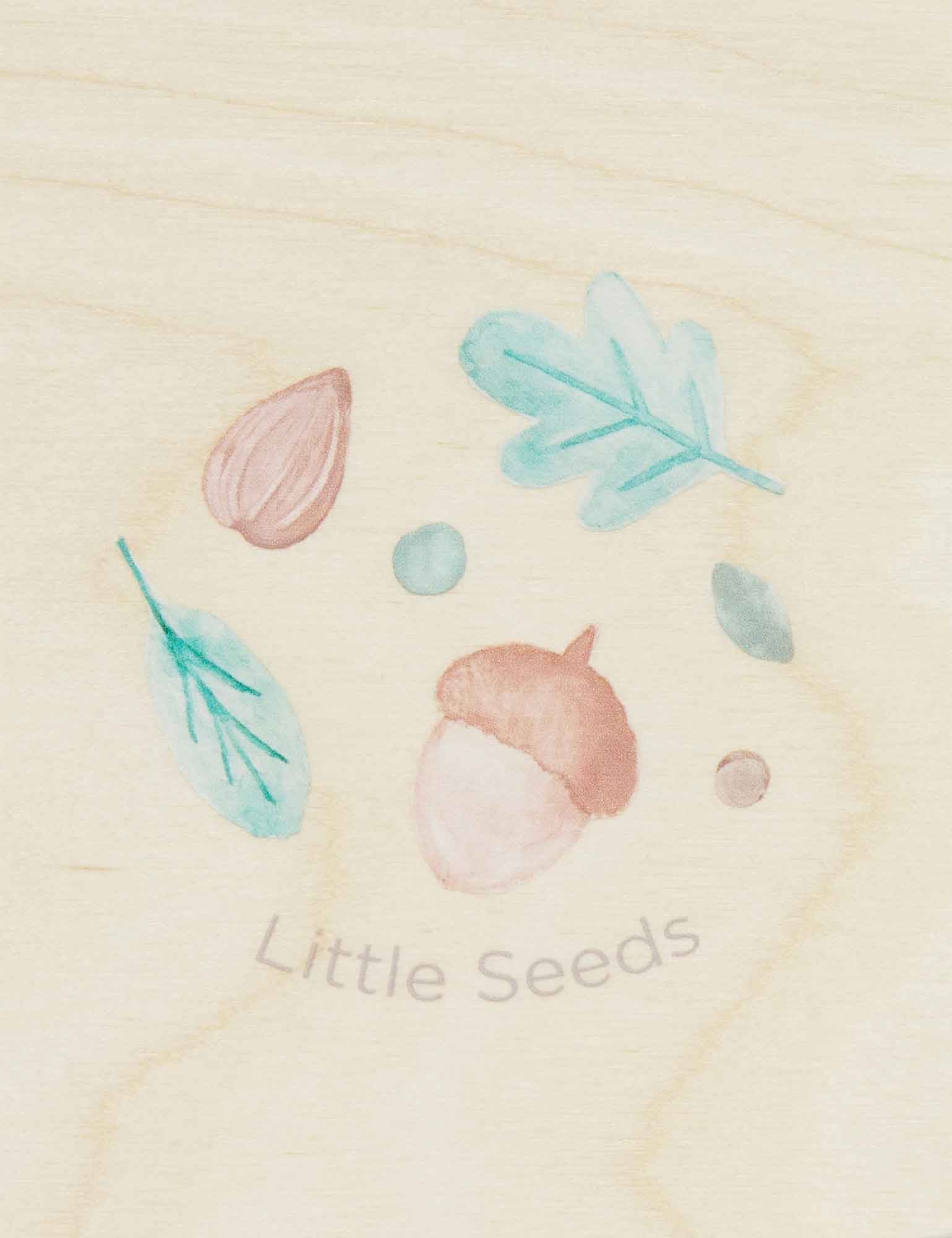 Little Seeds Wooden Book - Natural